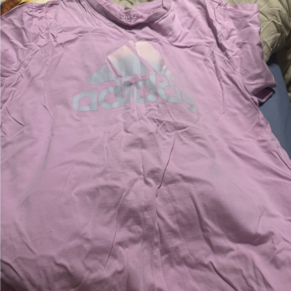 Adidas Lavender Tee with Logo